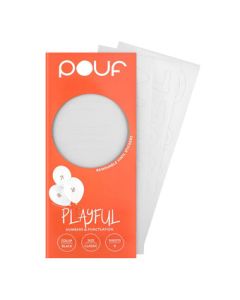 POUF STICKERS PLAYFUL NUMBERS WHITE