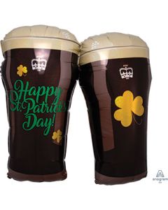 LRG SHP ST PATRICK'S BEER GLASSES (HOLO) 28" (PKG)(D) sale