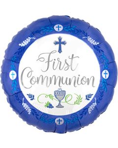 18C FIRST COMMUNION BLUE (D) sale