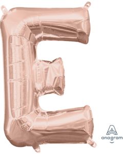 MIN SHP LETTER E ROSE GOLD CONSUMER INFLATED(PKG)(D) sale