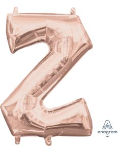 MIN SHP LETTER Z ROSE GOLD ANAGRAM CONSUMER INFLATED(PKG)(D)