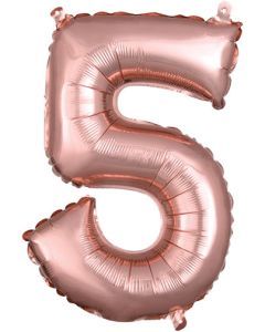 MIN SHP NUMBER 5 ROSE GOLD ANAGRAM CONSUMER INFLATED(PKG)(D)