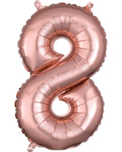 MIN SHP NUMBER 8 ROSE GOLD ANAGRAM CONSUMER INFLATED(PKG)(D)