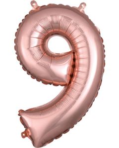 MIN SHP NUMBER 9 ROSE GOLD ANAGRAM CONSUMER INFLATED(PKG)(D)
