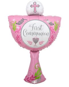 LRG SHP FIRST COMMUNION CHALICE PINK 31" (D) sale