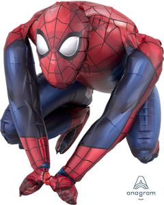 LRG SHP SITTING SPIDER-MAN 15" (MULTI-BLN)(PKG) AIR FILL