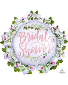LRG SHP LOVE & LEAVES BRIDAL SHOWER SATIN LUXE (PKG)