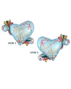 LRG SHP HEART SHE SAID YES 32" (PKG)(D) sale