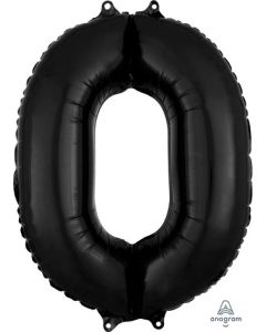 LRG SHP NUMBER MID-SIZE 0 BLACK ANAGRAM 26" (PKG)(D)