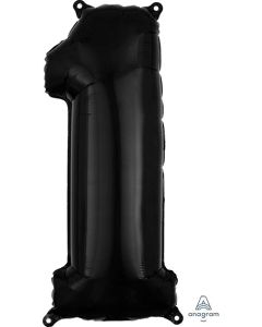 LRG SHP NUMBER MID-SIZE 1 BLACK ANAGRAM 26" (PKG)(D)