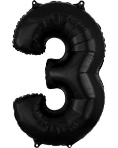 LRG SHP NUMBER MID-SIZE 3 BLACK ANAGRAM 26" (PKG)(D)