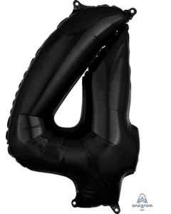 LRG SHP NUMBER MID-SIZE 4 BLACK ANAGRAM 26" (PKG)(D)