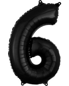 LRG SHP NUMBER MID-SIZE 6 BLACK ANAGRAM 26" (PKG)(D)