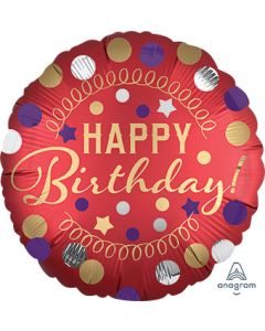 18C HB RED SATIN PARTY (PKG)
