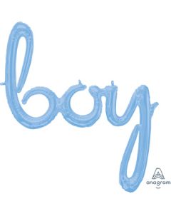 CONSUMER INFLATED PHRASE BOY PASTEL BLUE 29" (PKG)(D) sale