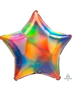 19S IRIDESCENT RAINBOW STAR (HOLO)(PKG)
