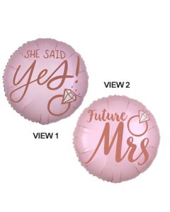 18C BLUSH WEDDING SHE SAID YES (PKG)