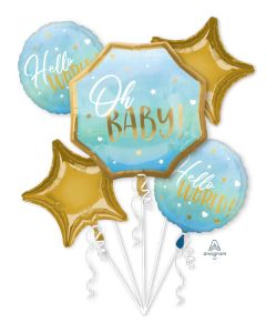 BOUQUET BLUE BABY BOY (PKG)