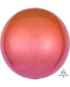 ORBZ OMBRE RED & ORANGE 16" (PKG)(D)