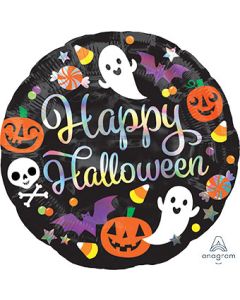18C IRIDESCENT HAPPY HALLOWEEN (HOLO)(D) sale