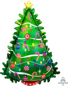 LRG SHP GREEN CHRISTMAS TREE 36" (HOLO)(PKG)
