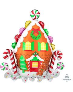 LRG SHP GINGERBREAD HOUSE 31" (PKG)(D) sale