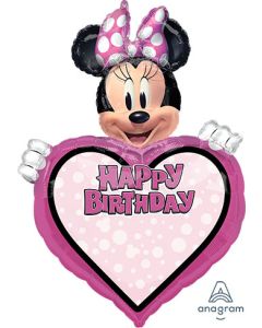 LRG SHP HB MINNIE MOUSE FOREVER PERSONALIZED 33" (PKG)