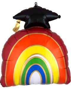 LRG SHP GRAD HAT RAINBOW 23" (PKG)(D) sale