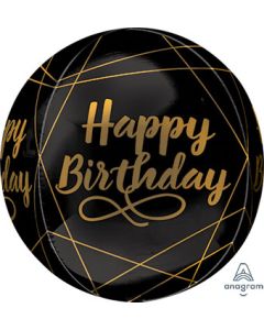 ORBZ HB ELEGANT BLACK AND GOLD 16" (PKG)