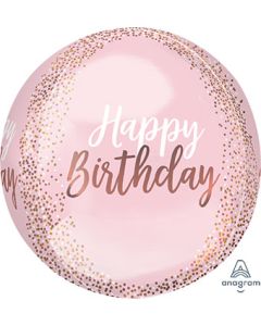 ORBZ HB BLUSH BIRTHDAY 16" (PKG)
