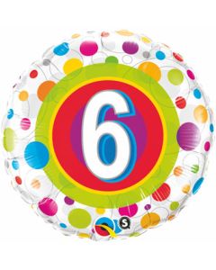 18C AGE 6 COLORFUL DOTS (PKG)(D) sale
