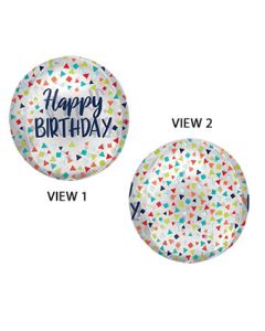 ORBZ HB REASON TO CELEBRATE CLEAR FILM 16" (PKG)