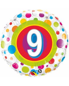 18C AGE 9 COLORFUL DOTS (PKG)(D) sale
