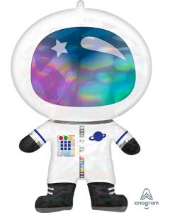 LRG SHP IRIDESCENT ASTRONAUT 30" (HOLO)(PKG)