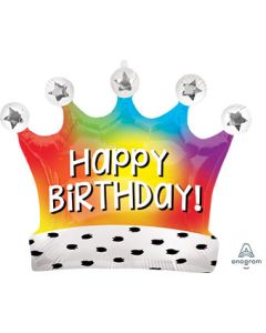 LRG SHP HB SATIN RAINBOW CROWN 27" (PKG)(D) sale