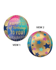 ORBZ HB TO YOU STARS & GOLD 16" (PKG)