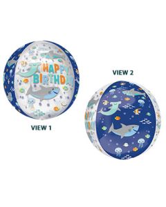 ORBZ HB SHARKS CLEAR FILM 16" (PKG)