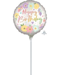 9C HB BOHO SATIN FLOWERS  AIR FILL ONLY