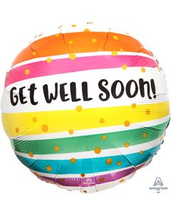 18C GET WELL SOON BOLD STRIPES (PKG)