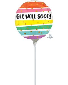 9C GET WELL SOON BOLD STRIPES AIR FILL ONLY