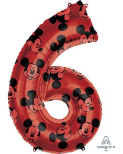 LRG SHP NUMBER 6 MICKEY MOUSE FOREVER 34" (PKG)(D) sale