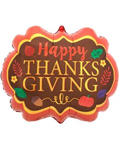 LRG SHP THANKSGIVING MARQUEE SATIN 25" (PKG)(D) sale