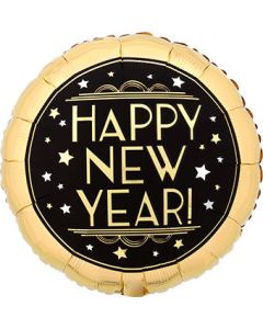 18C VINTAGE SATIN HAPPY NEW YEAR