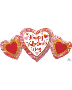 LRG SHP HVD MARBLE HEART TRIO 34" (PKG)(D) sale
