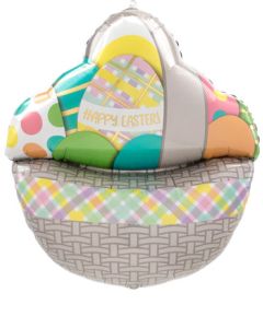 LRG SHP HAPPY EASTER EGG BASKET 26" (D) sale
