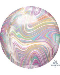 ORBZ MARBLEZ PASTEL 16" (POLYBAG)(SOLD IN 3'S)
