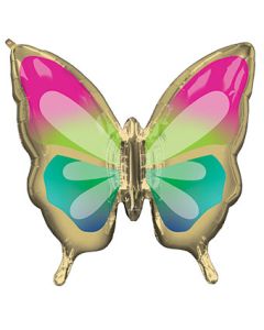 LRG SHP BEAUTIFUL TROPICAL BUTTERFLY 30" (PKG)