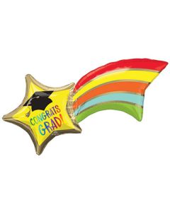 LRG SHP CONGRATS GRAD SHOOTING STAR 27" (PKG)(D) sale
