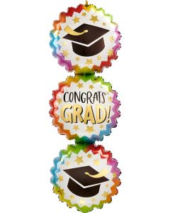LRG SHP CONGRATS GRAD BURSTS 38" (PKG)(D) sale