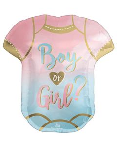 LRG SHP THE BIG REVEAL ONESIE BOY OR GIRL ? (PKG)
